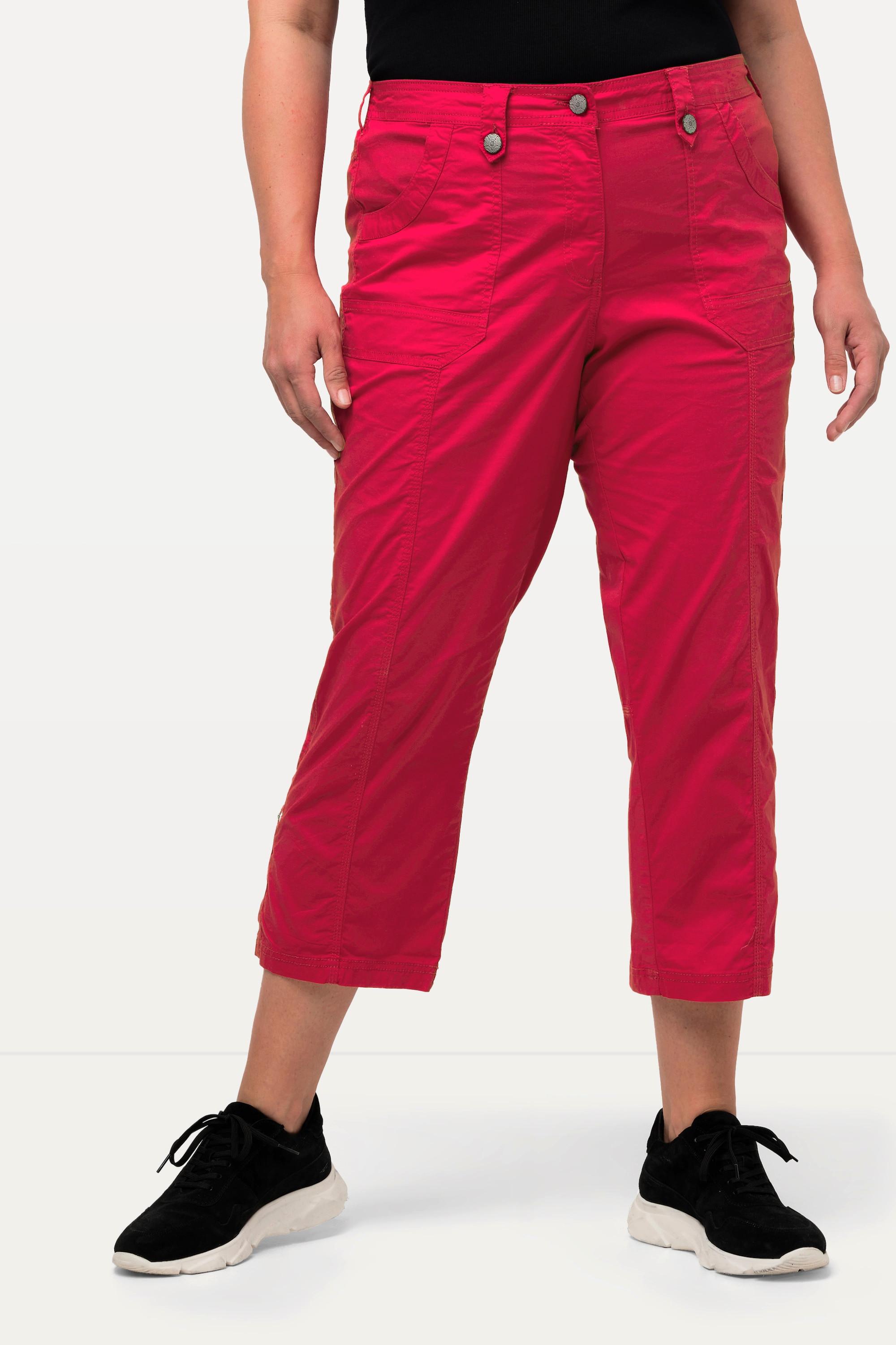 Ulla Popken  Pantalon cargo 7/8 avec attaches, taille confortable 