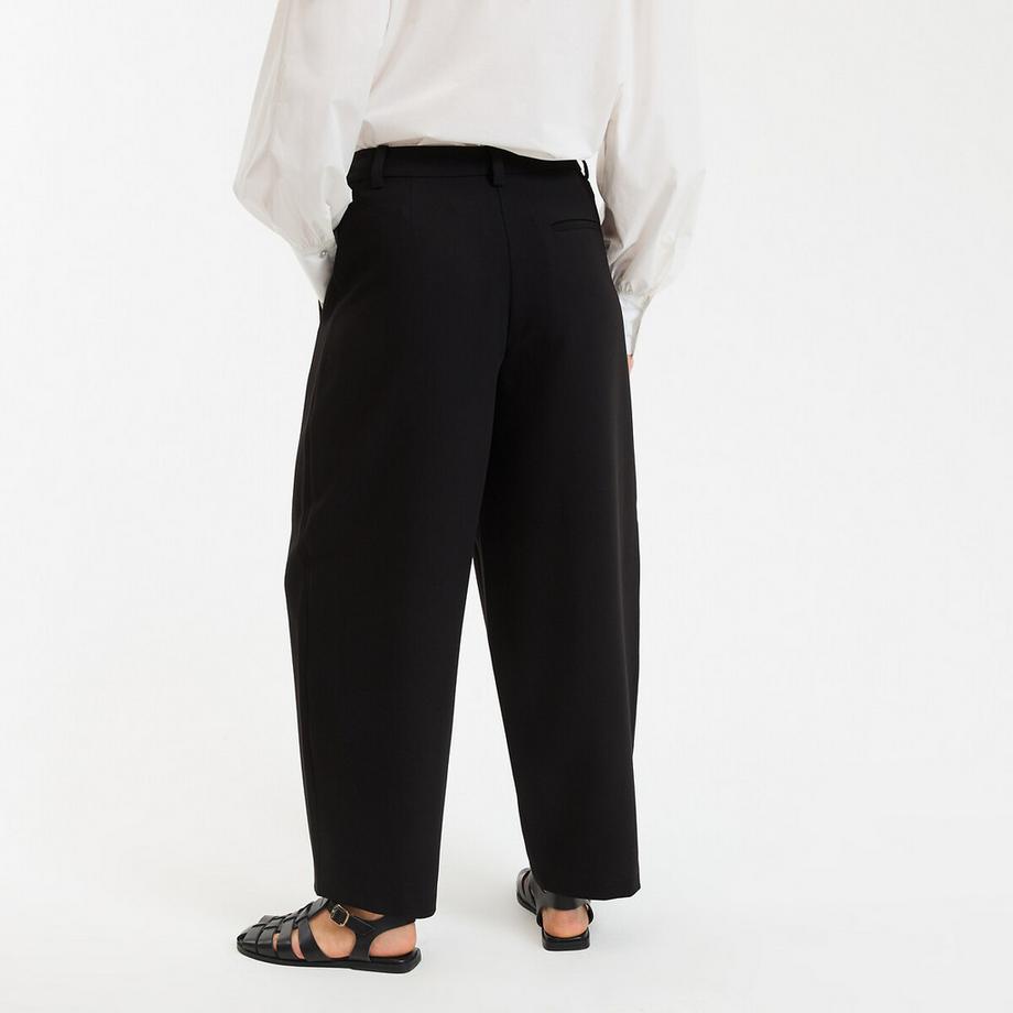 La Redoute Collections Pantalon large forme barrel 7/8ème  