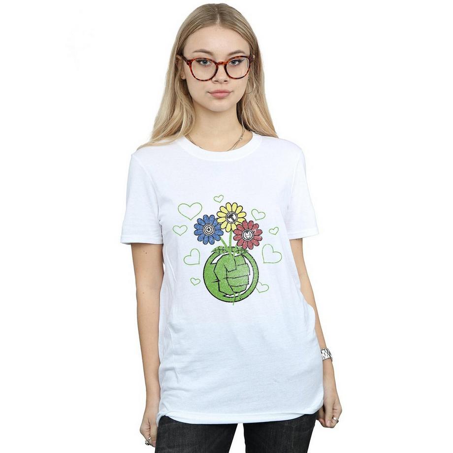 MARVEL Avengers Hulk Vaso di Fiori T-Shirt  