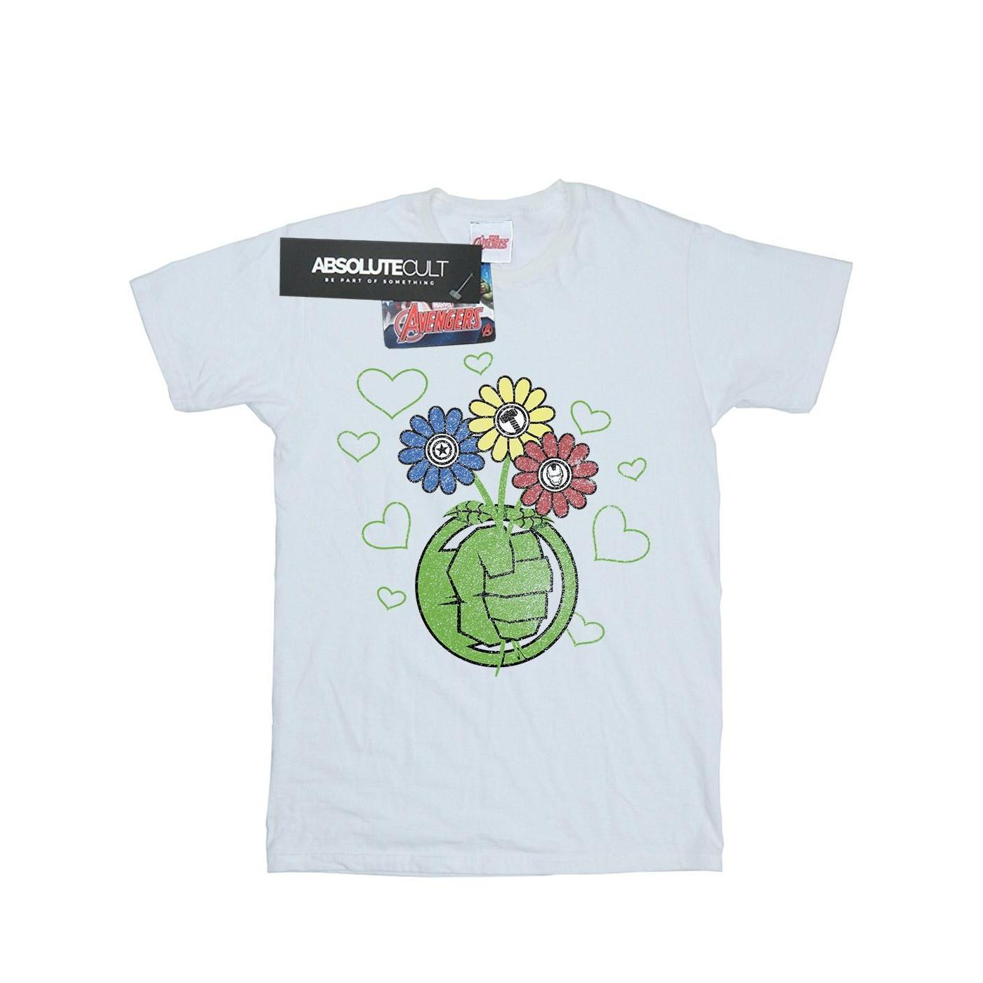 Image of Hulk Flower Fist Tshirt Damen Weiss XXL