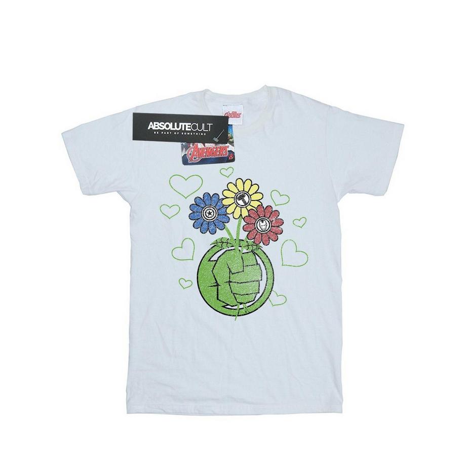 MARVEL Avengers Hulk Vaso di Fiori T-Shirt  