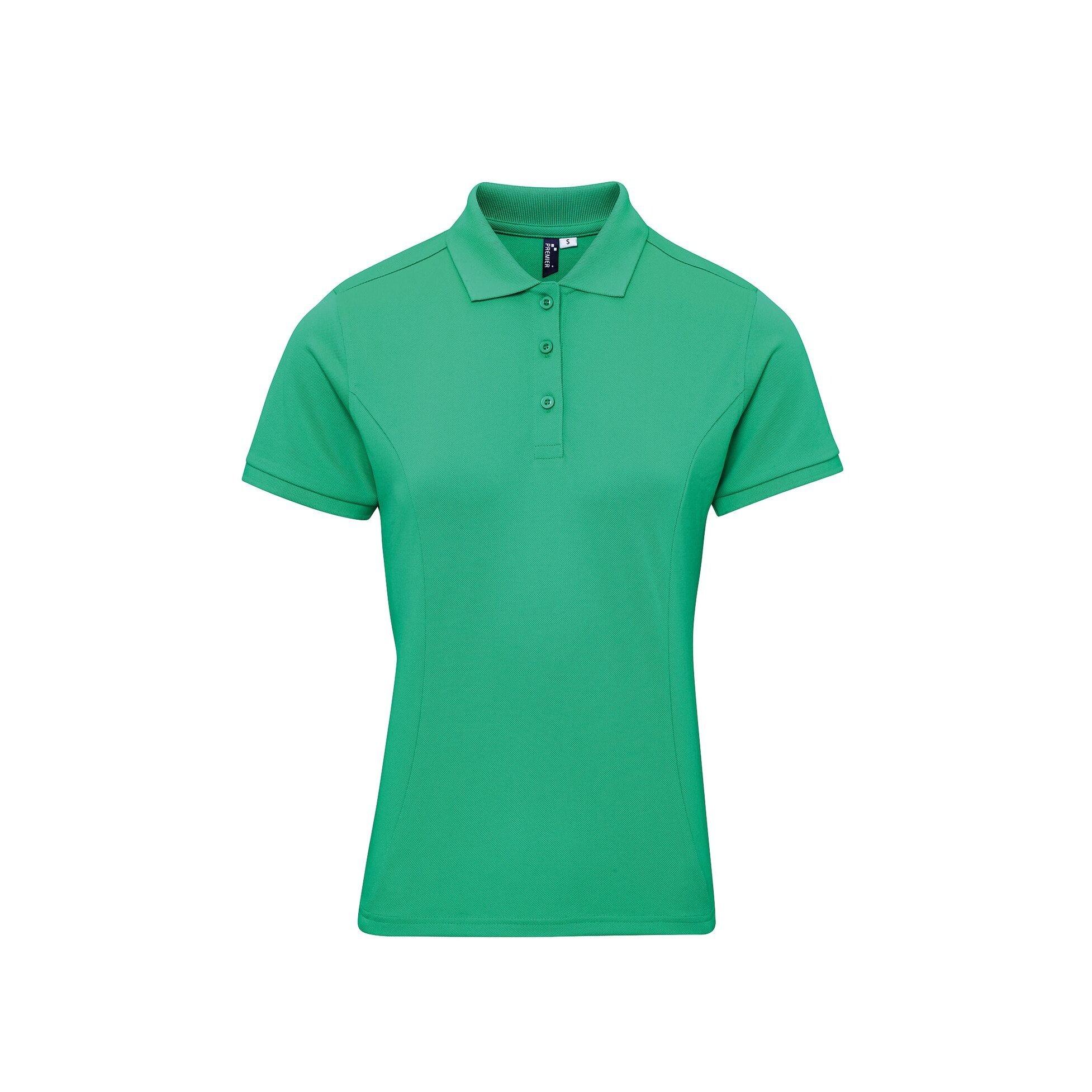 Image of Poloshirt Coolchecker Mit Coolplus Damen Grün XS