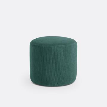 Pouf velours côtelé