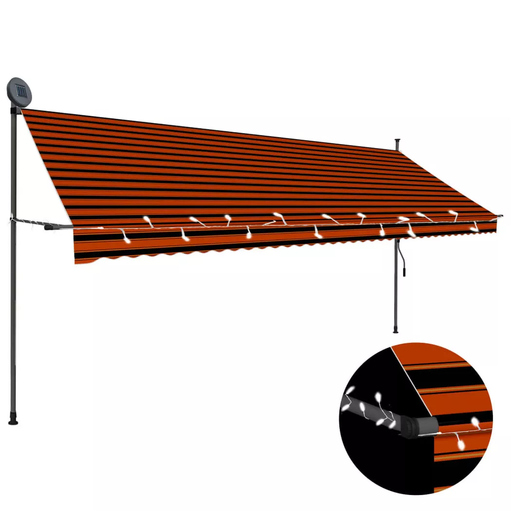 VidaXL - Auvent rétractable tissu, One Size, Multicolor