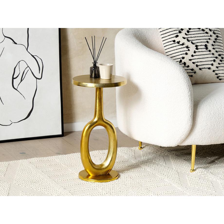 Beliani Beistelltisch aus Aluminium  APITI  