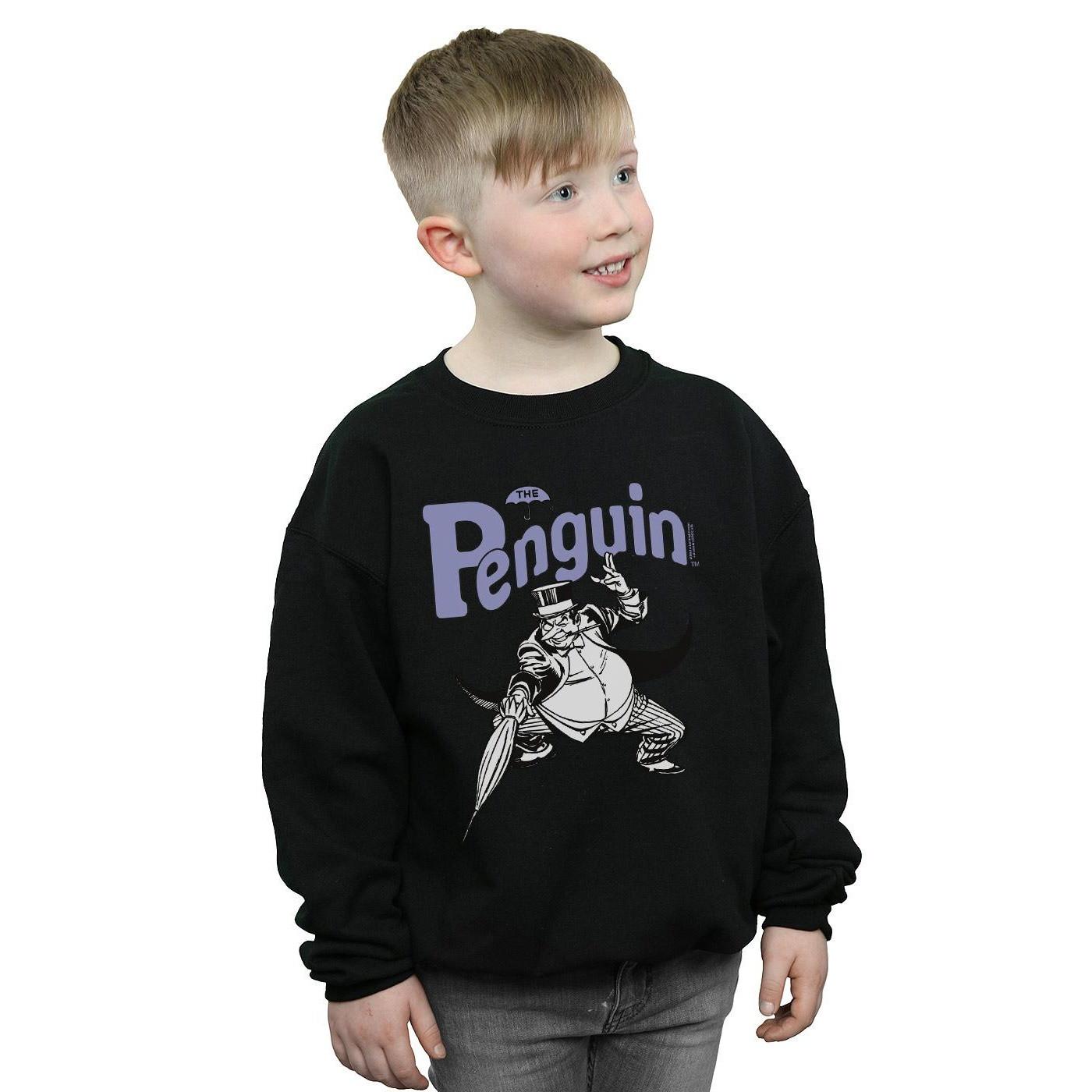 DC COMICS  Penguin Mono Action Pose Sweatshirt 