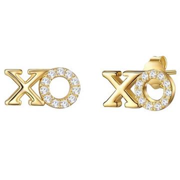 Femme Puces d'oreilles en argent XO