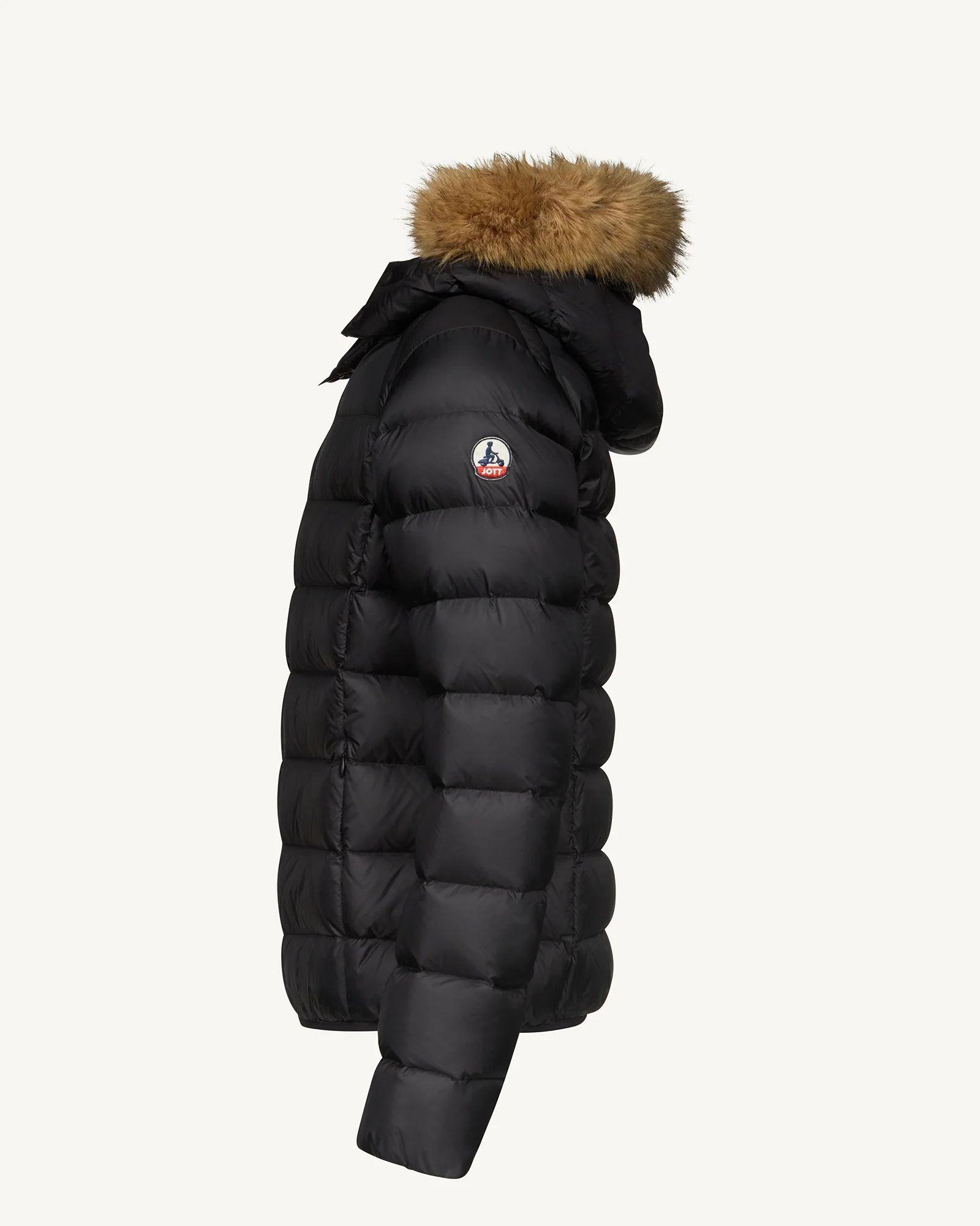 Jott PRESTIGE Giacca Imbottita con Cappuccio in Pelliccia Sintetica  