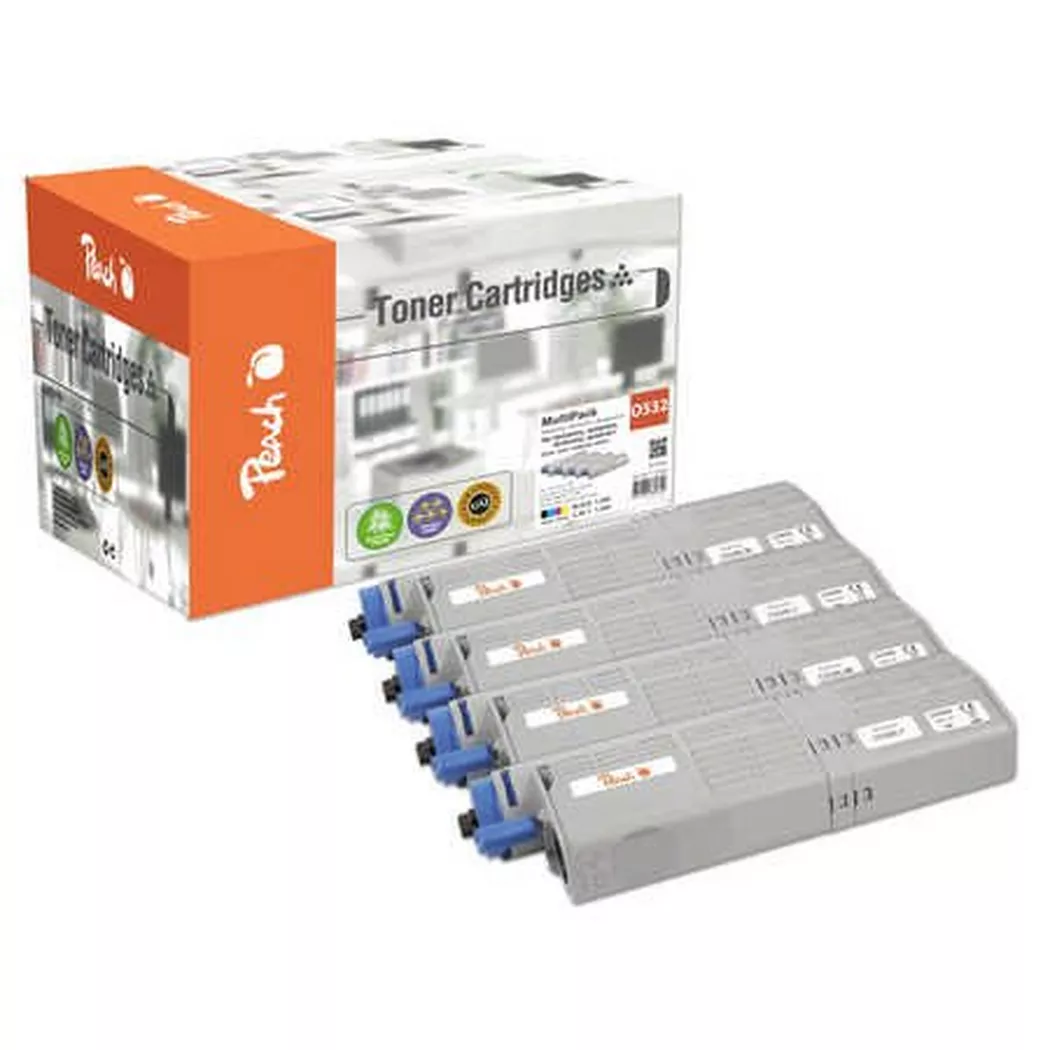 Peach – Toner OKI 46490401-4 2x BK, C, M, Y, One Size