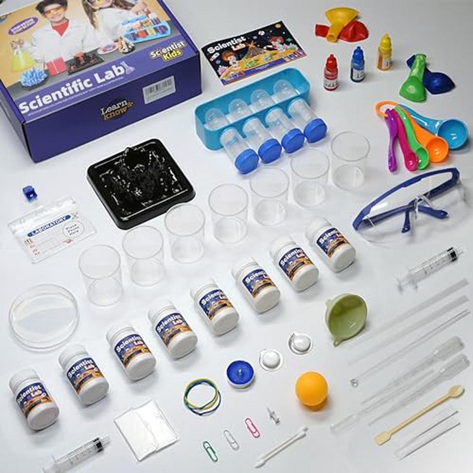 Activity-board  56 wissenschaftliche Experimente für Kinder: Kristalle, Vulkane, Aktivitätsspielzeug 