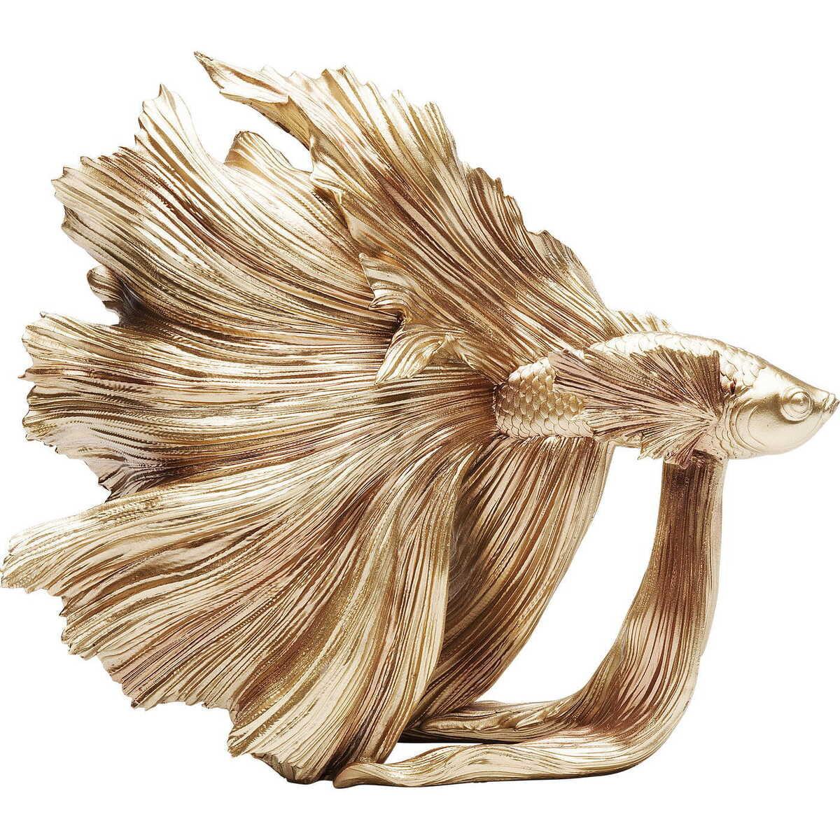 KARE Design Objet décoratif Betta Fish Gold Petit  