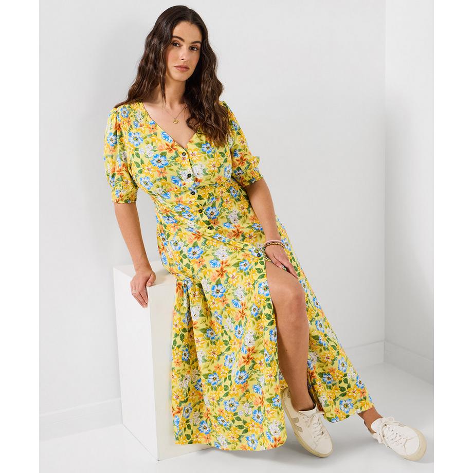 Maxikleid mit sommerlichem Blumenmuster