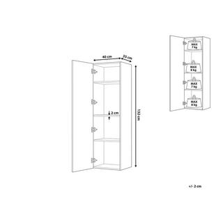 Beliani Meuble haut en MDF Traditionnel MATARO  