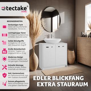 Tectake Mobile sotto lavabo Katalina, spazioso, capacità di carico 20 kg  