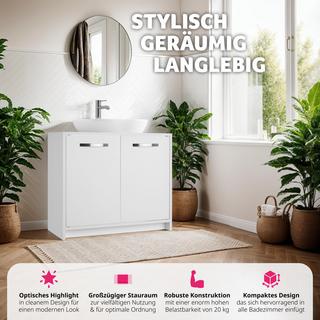 Tectake Mobile sotto lavabo Katalina, spazioso, capacità di carico 20 kg  