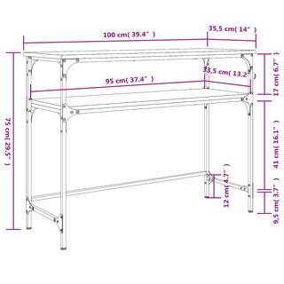 VidaXL tavolino consolle Legno multistrato  