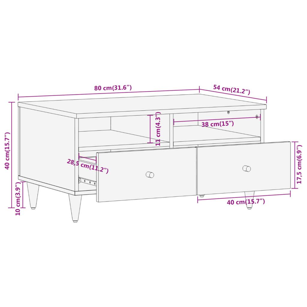 VidaXL Couchtisch holz  