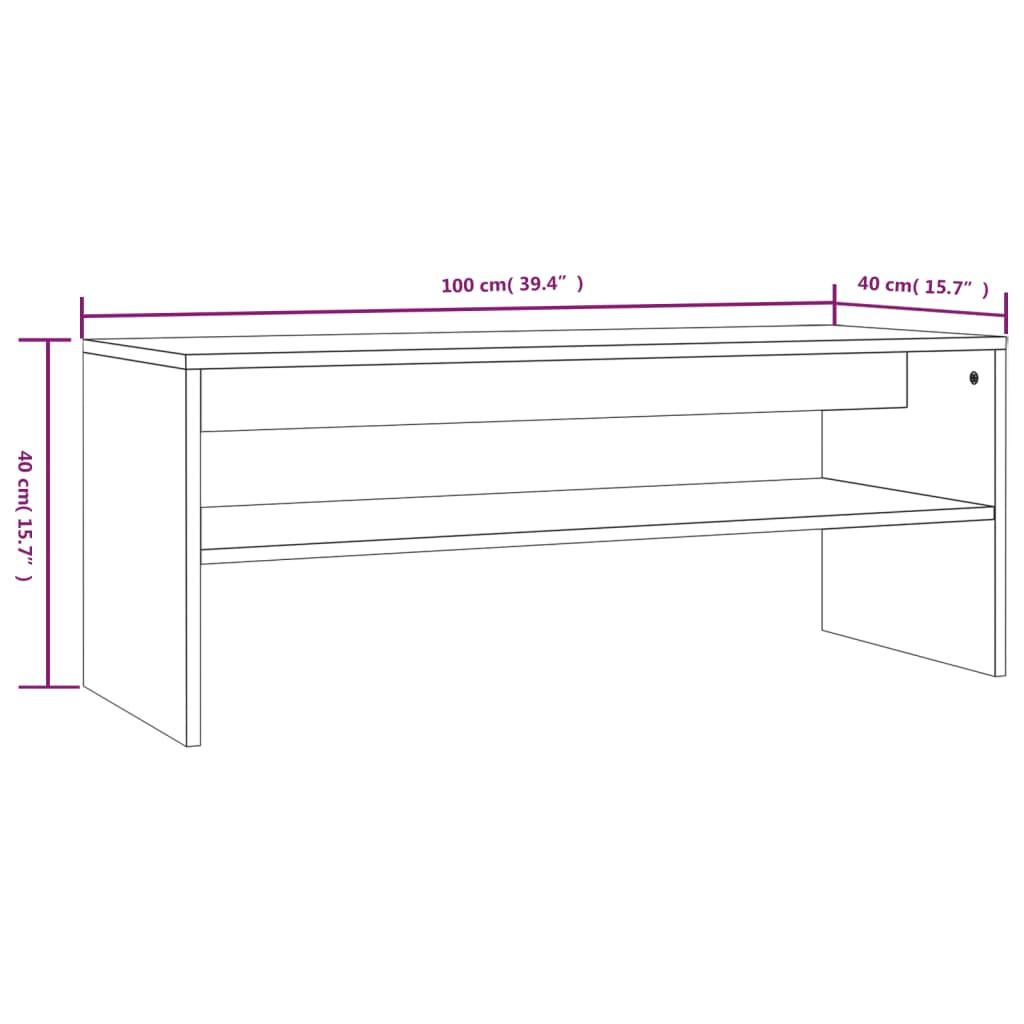 VidaXL Table basse bois d'ingénierie  