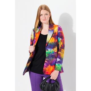 Ulla Popken  Blazer, Punto di Roma, Reverskragen, Langarm 