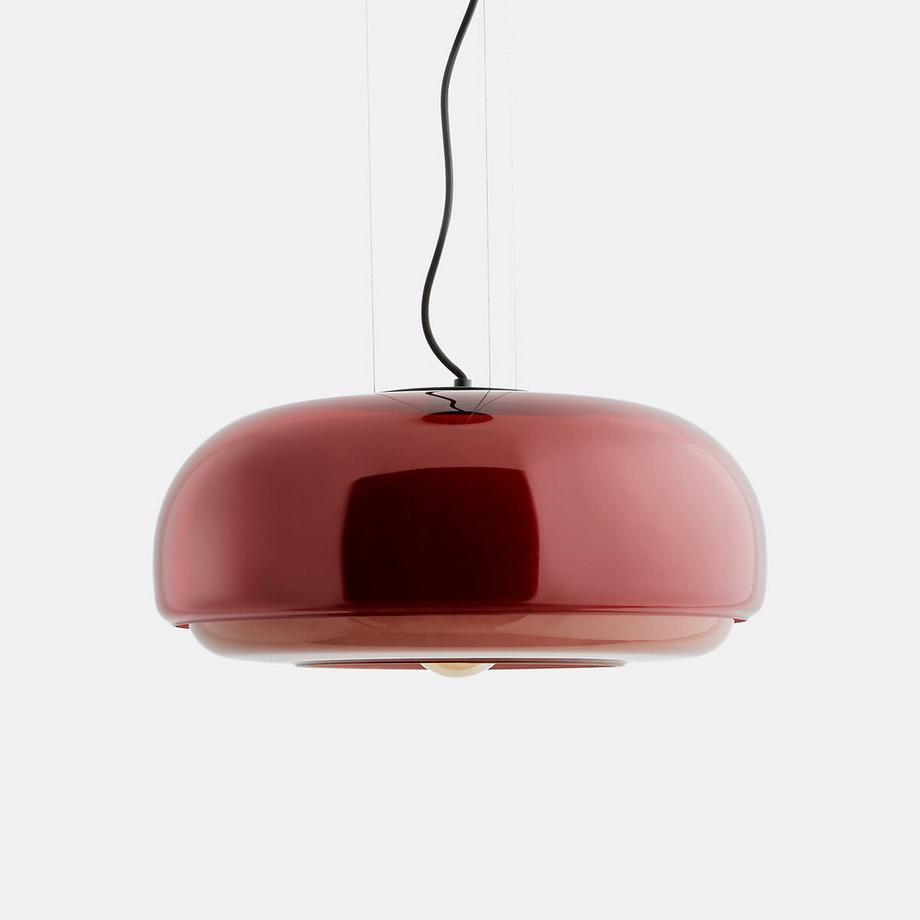 La Redoute Intérieurs Suspension en verre coloré Ø45 cm  