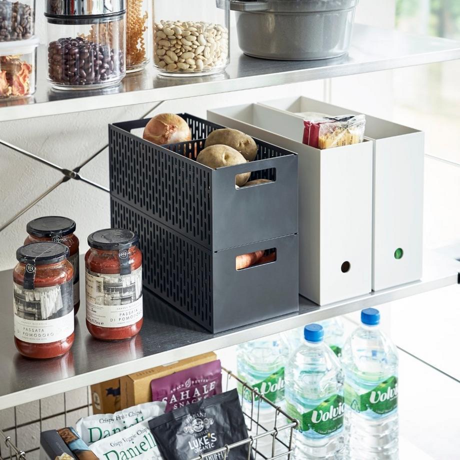 Yamazaki Yamazaki TOWER Panier de rangement à compartiments flexibles - Noir  