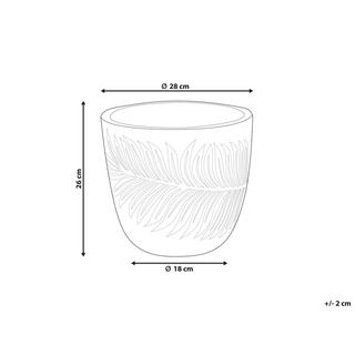 Beliani Vaso per piante en Fibra d'argilla Moderno FTERO  