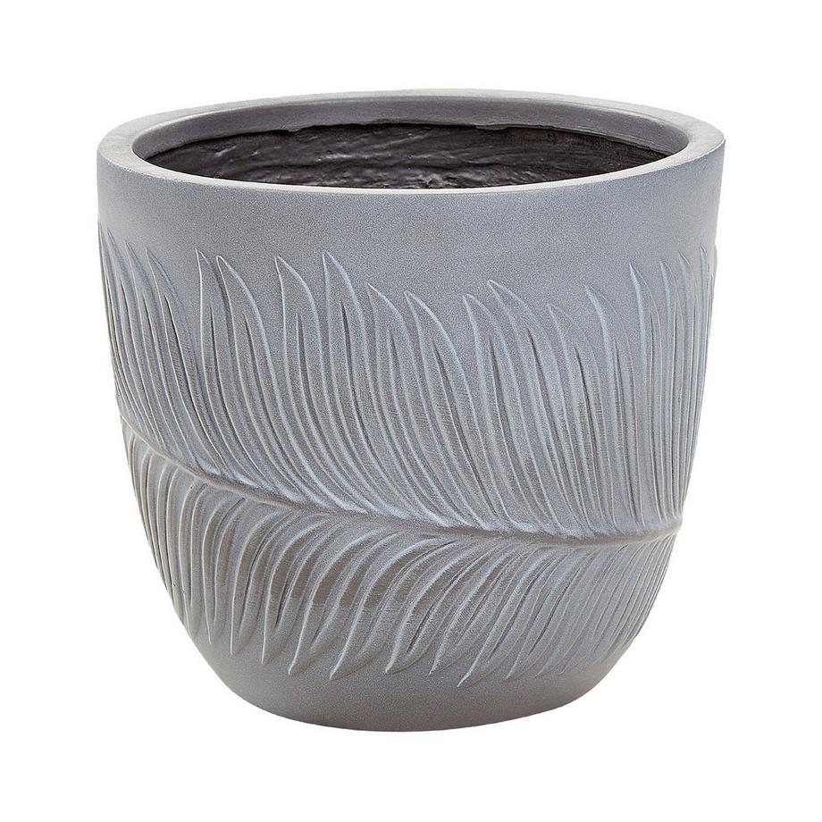 Beliani Blumenkübel aus Lehm-Faser-Mischung Klassisch FTERO  