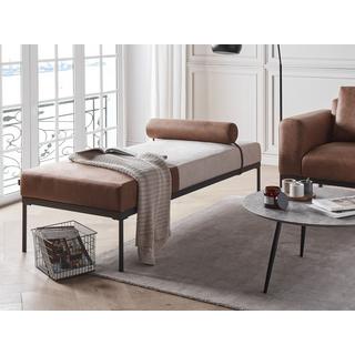 Beliani Chaise longue en Cuir PU Rétro MALMOS  