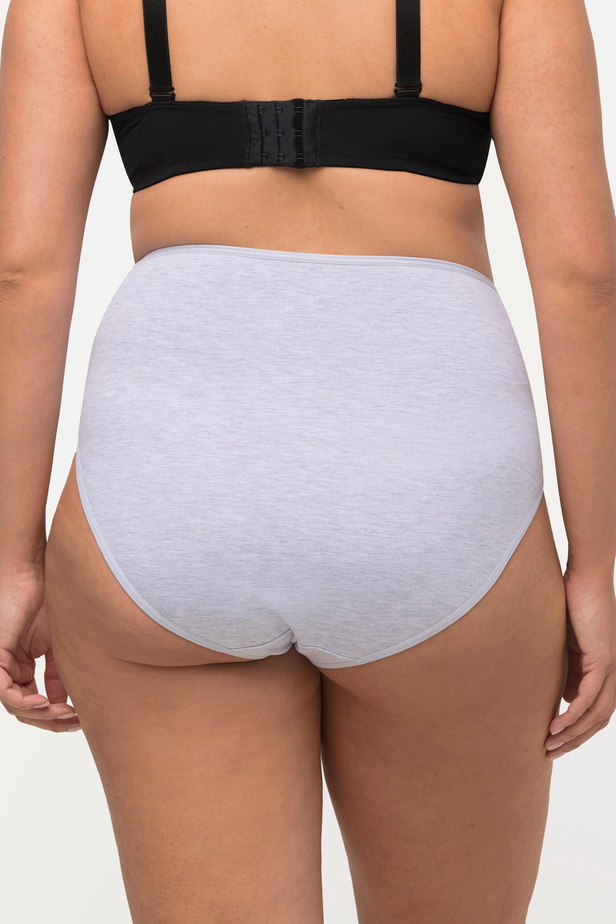 Ulla Popken Slip Maxi 3 Pezzi Pizzo Laterale  