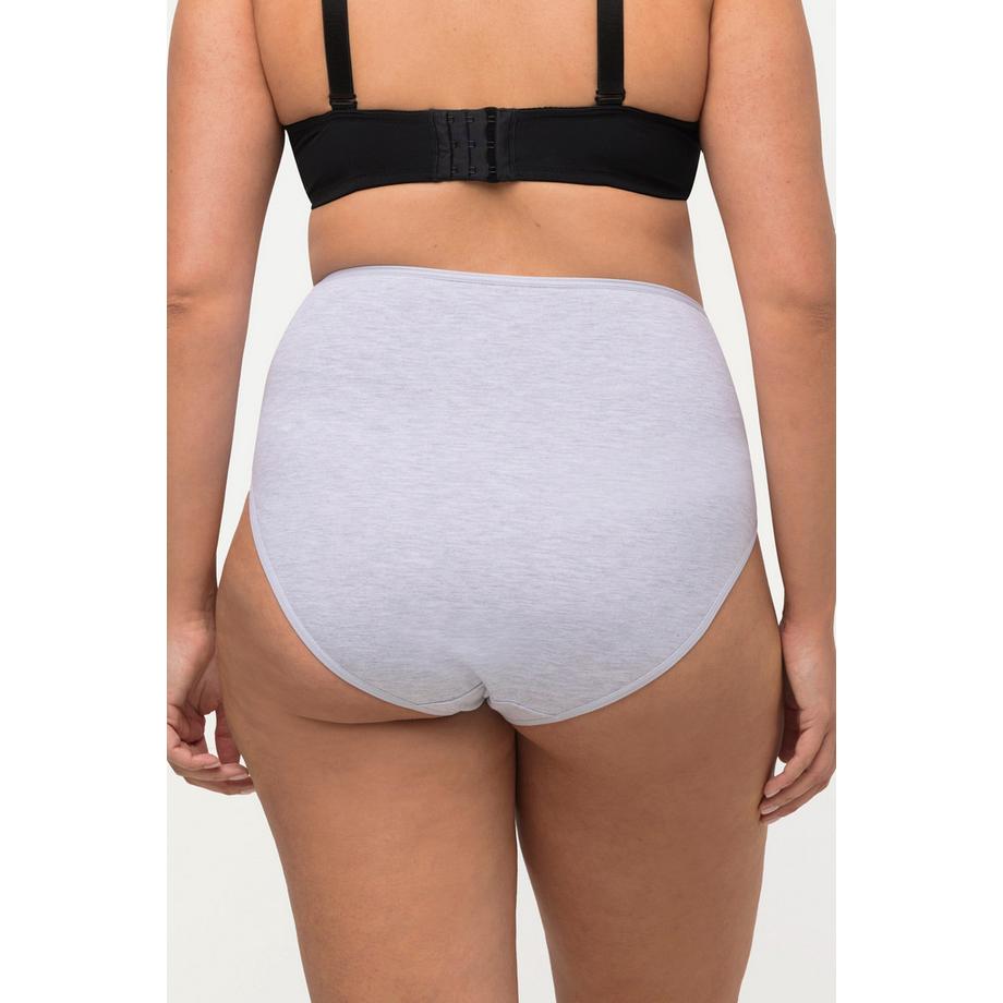 Ulla Popken Maxislips 3er-Pack seitliche Spitze  