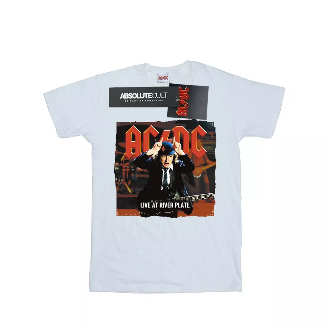 AC/DC - ACDC Live At River Plate Columbia Records TShirt, für Herren, Weiss, Größe L