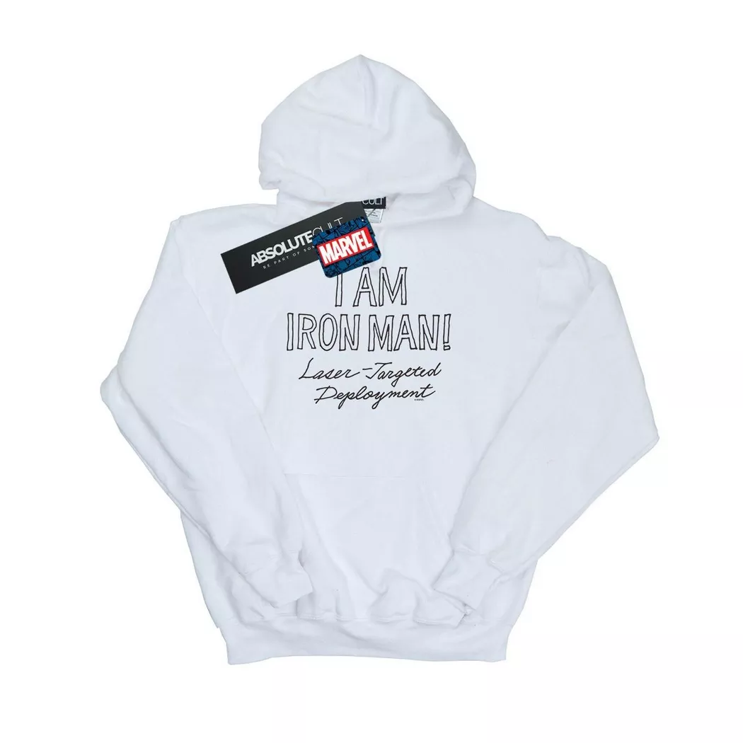 MARVEL - I Am Iron Fist Man Kapuzenpullover, für Herren, Weiss, Größe L