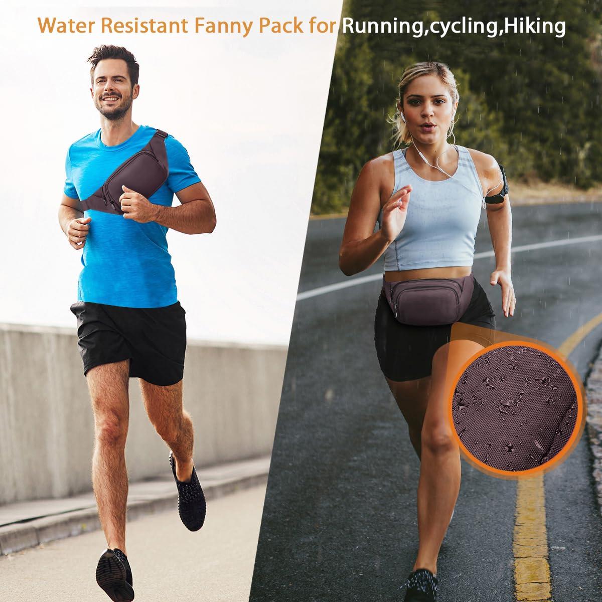 Only-bags.store Wasserdichte Gürteltasche mit grossem Fassungsvermögen  