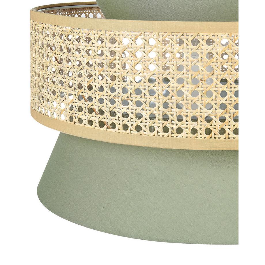 Beliani Hängelampe aus Stoff Modern LUYANO  