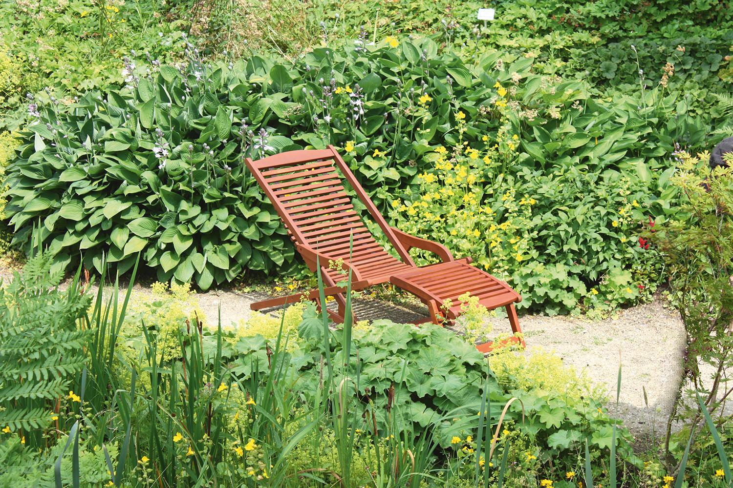 mutoni Chaise longue de jardin Alaska eucalyptus naturel  