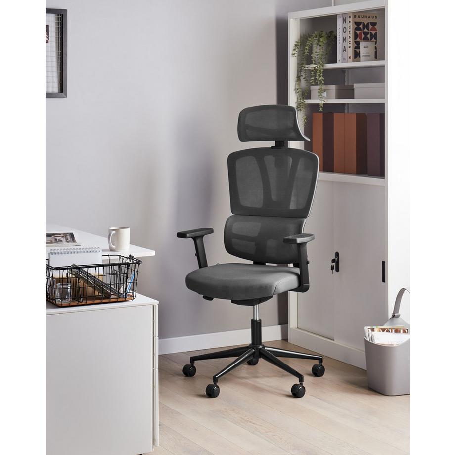 Beliani Fauteuil de bureau en Tissu maillé Moderne OMEGA  