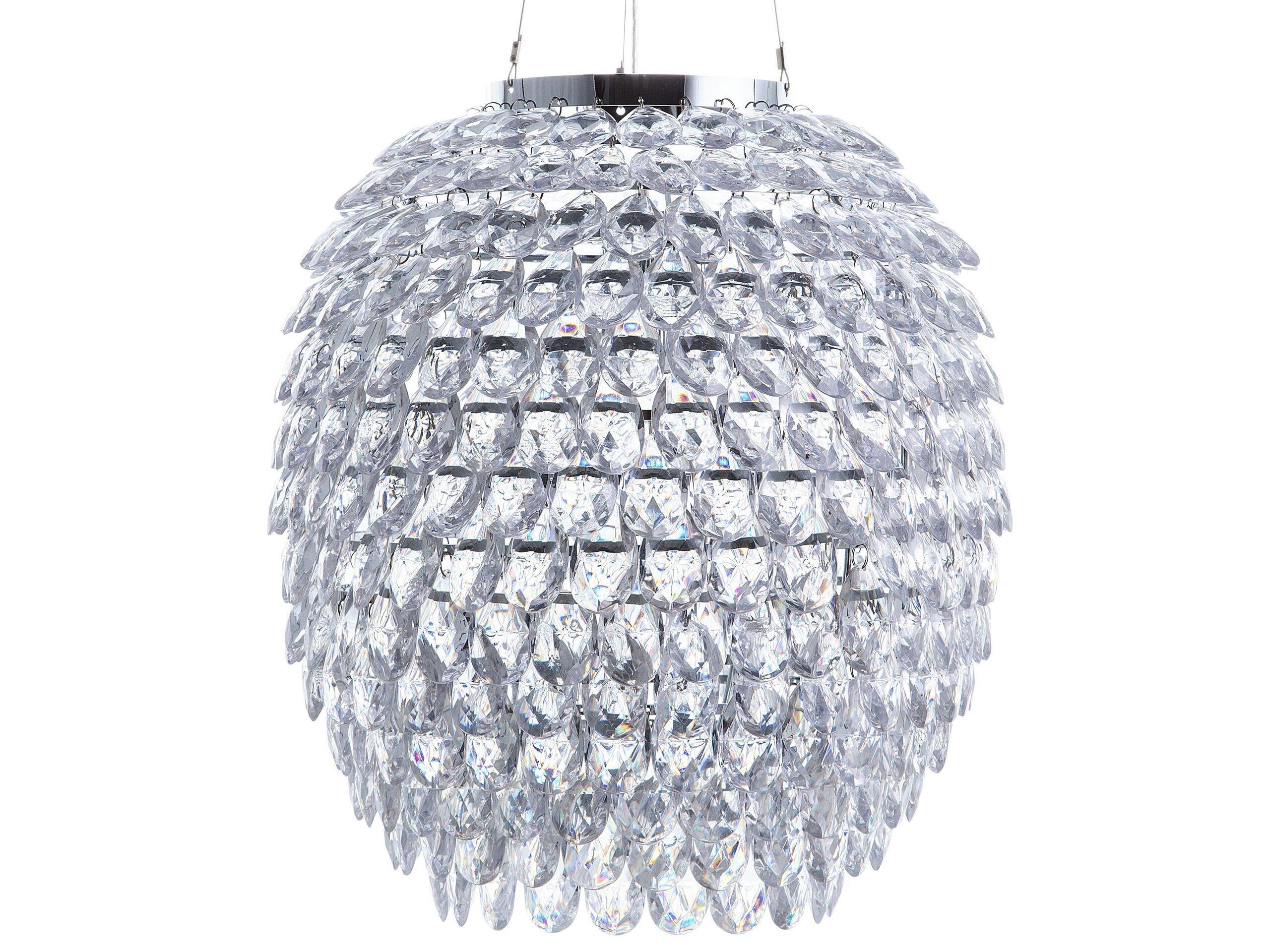 Beliani Lampe suspension en Plexiglass Moderne SAUER  