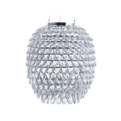 Beliani Lampe suspension en Plexiglass Moderne SAUER  