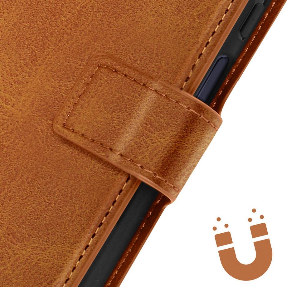 Avizar  Étui Galaxy A25 5G Support Marron Clair 