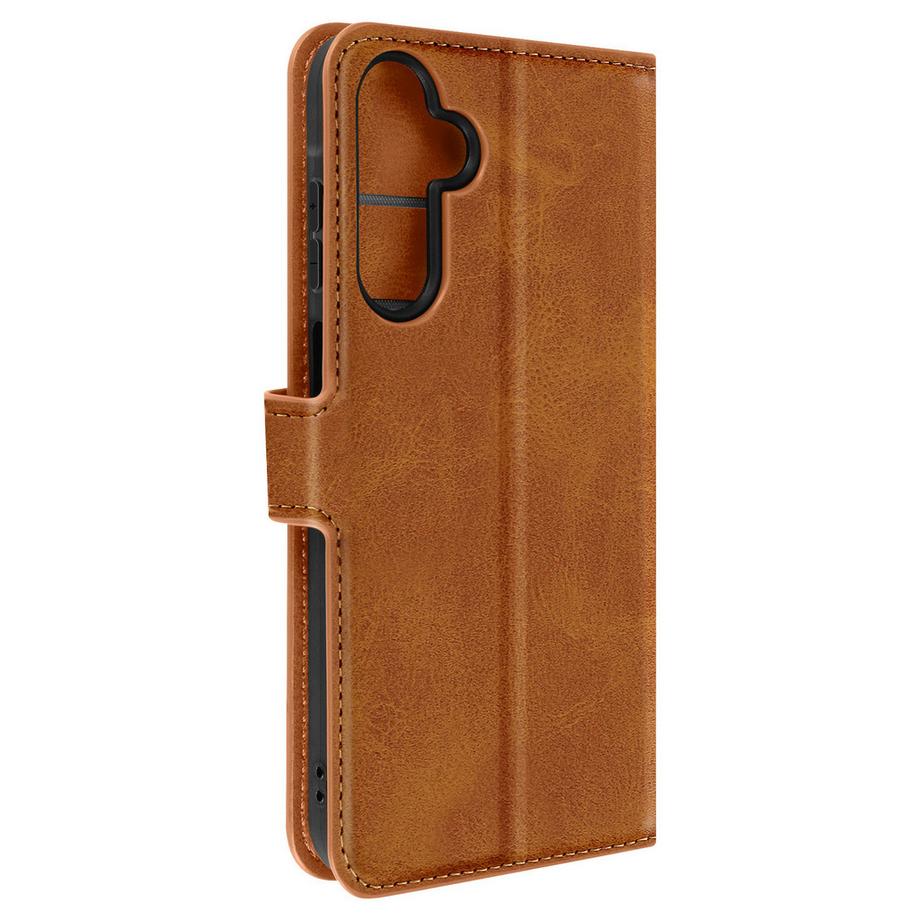 Avizar  Étui Galaxy A25 5G Support Marron Clair 