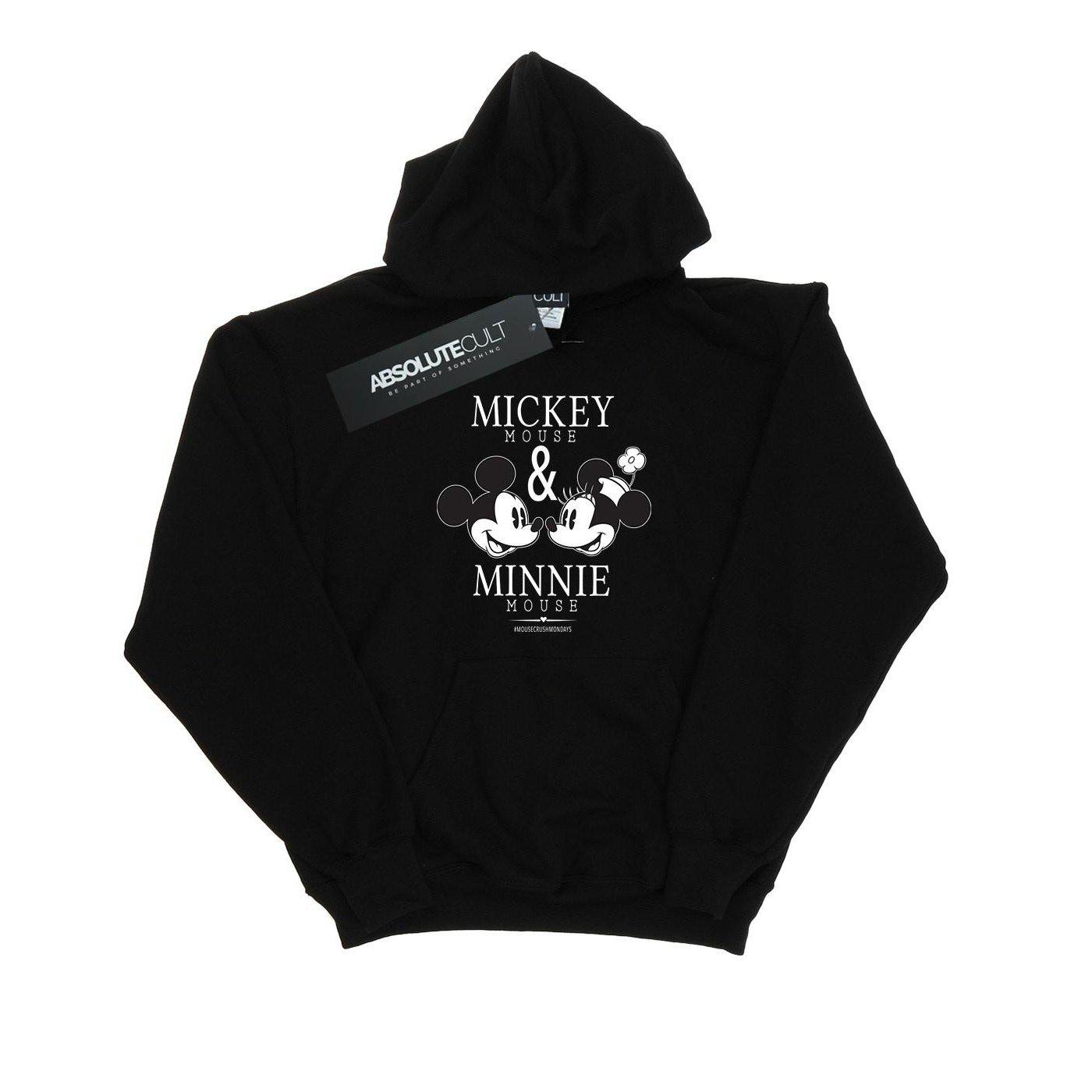 Image of Mickey And Minnie Mouse Mousecrush Mondays Kapuzenpullover Unisex Schwarz 152-158