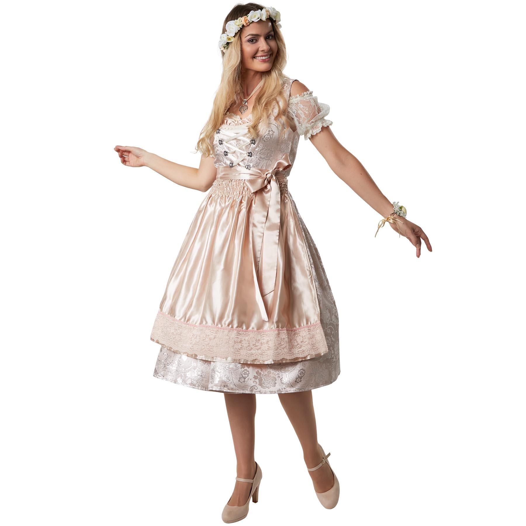 Image of Frauenkostüm Midi-Dirndl Traunstein Altrosa