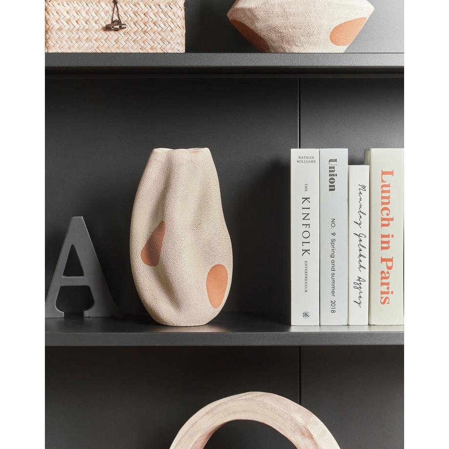 Beliani Vaso da fiori en Gres porcellanato Boho BATOIDEA  