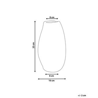 Beliani Vase à fleurs en Grès Moderne BATOIDEA  