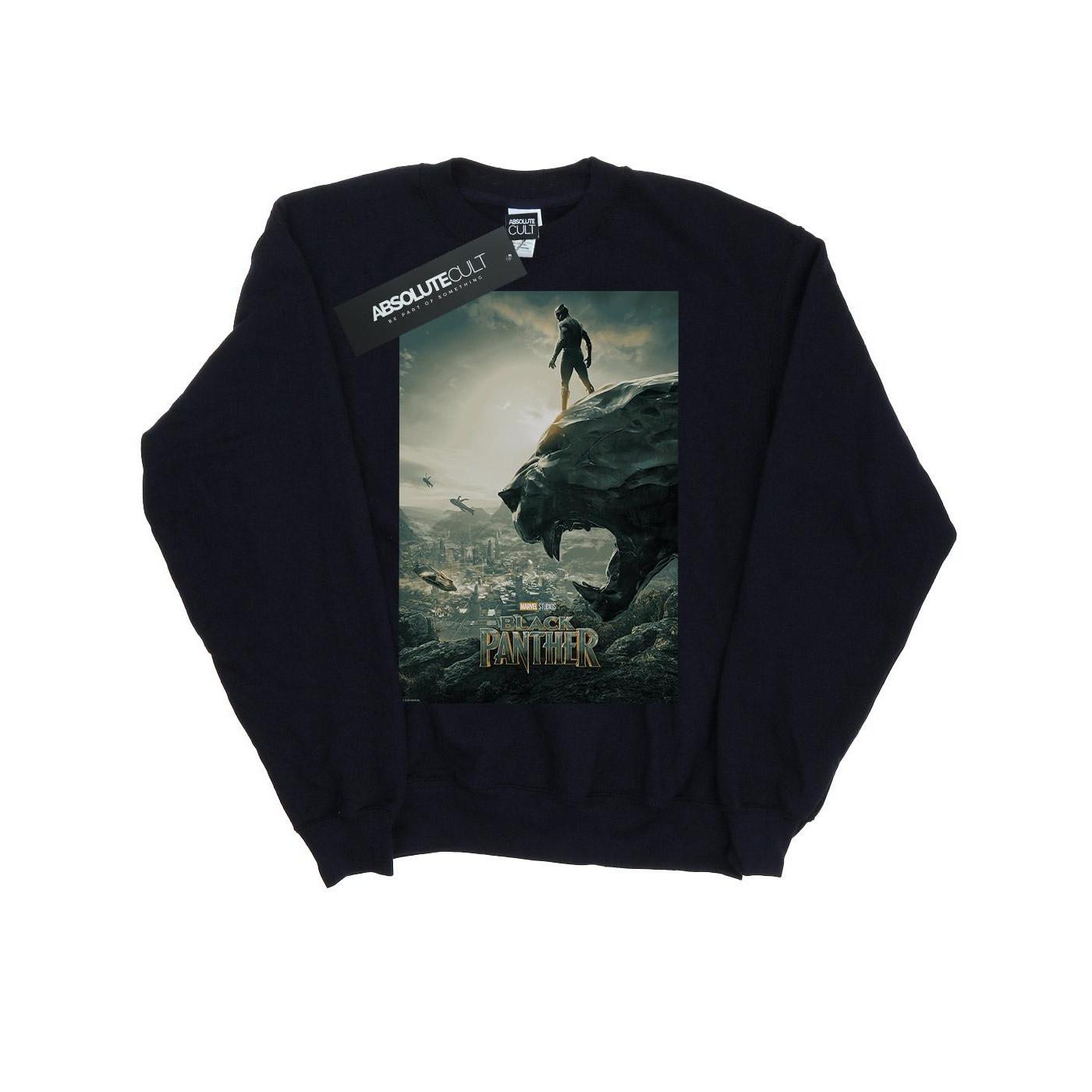 Image of Black Panther Poster Sweatshirt Mädchen Marine 128