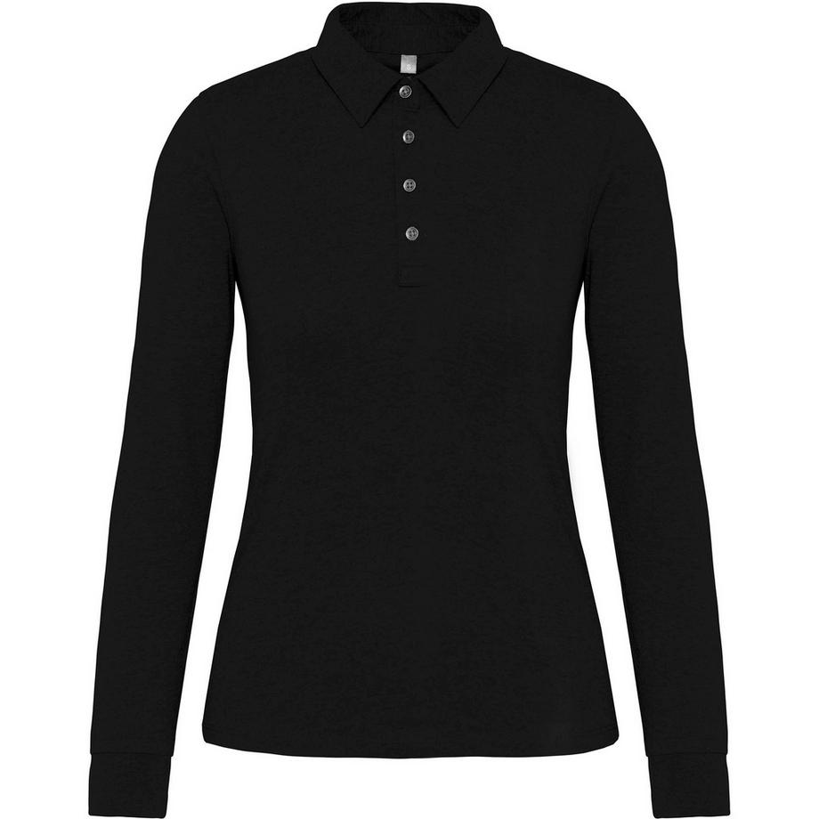 Kariban Jersey Langarm Poloshirt  