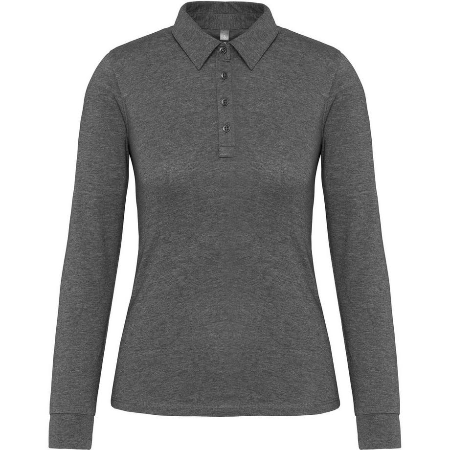 Kariban Jersey Langarm Poloshirt  