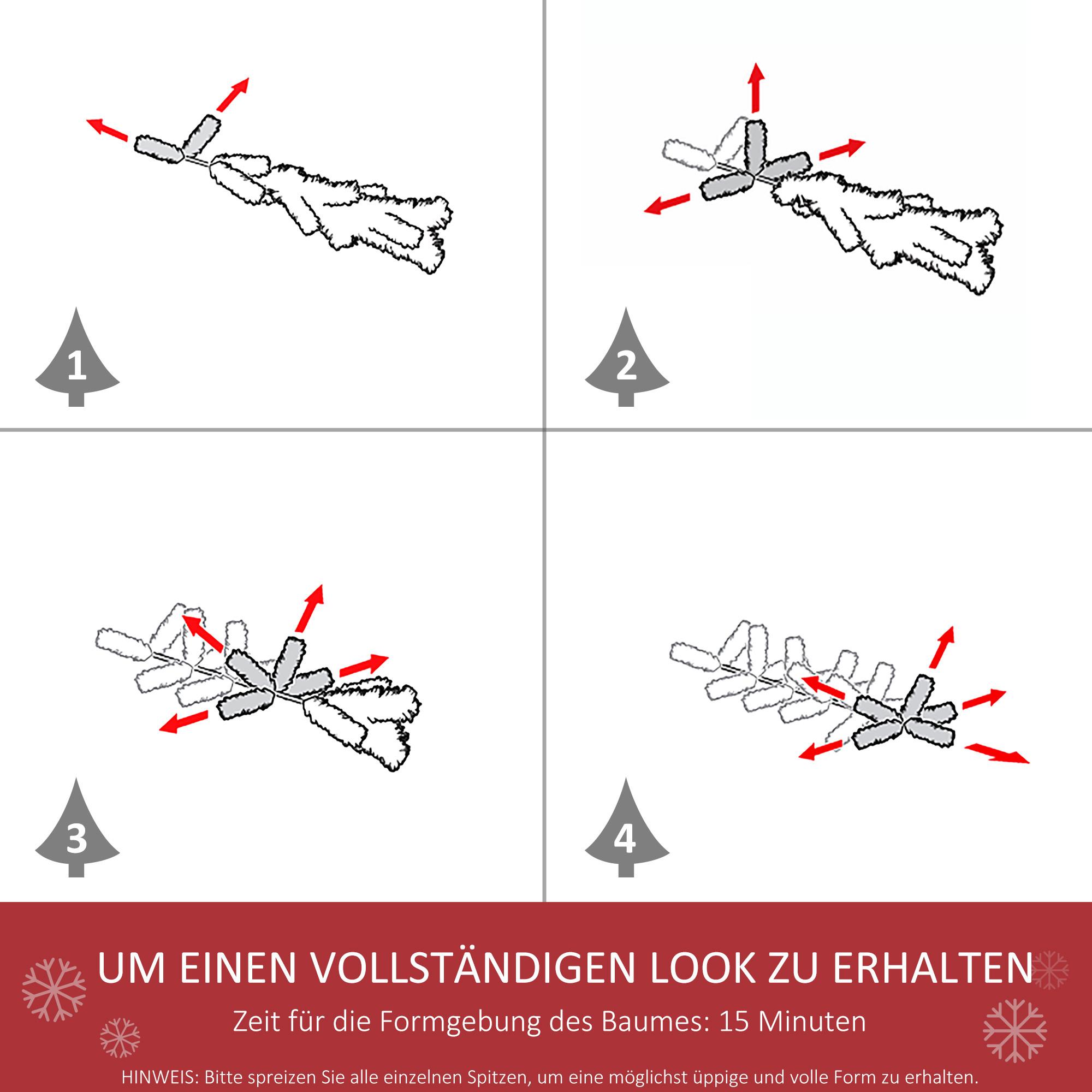 HOMCOM Weihnachtsbaum  