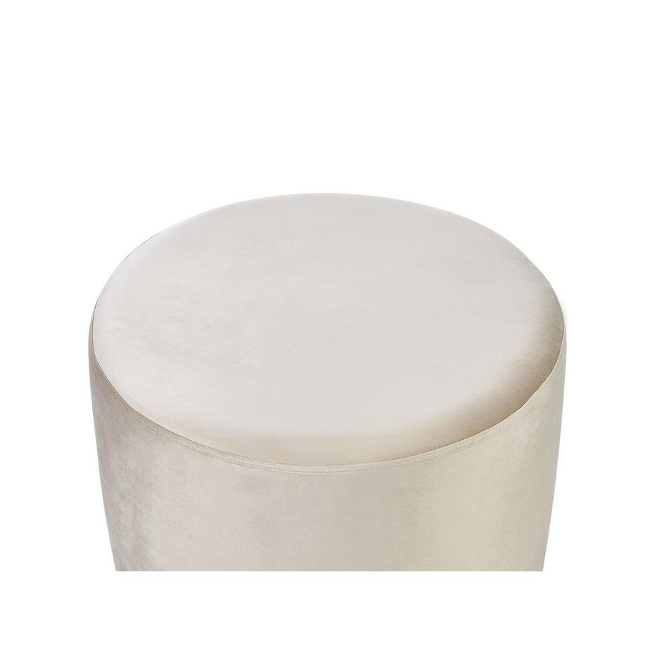 Beliani Pouf en Velours Glamour MILLEN  