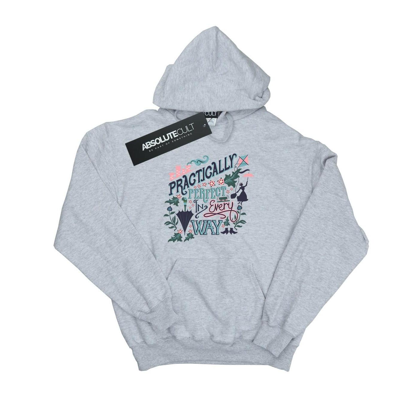 Image of Mary Poppins Practically Kapuzenpullover Unisex Grau 152-158